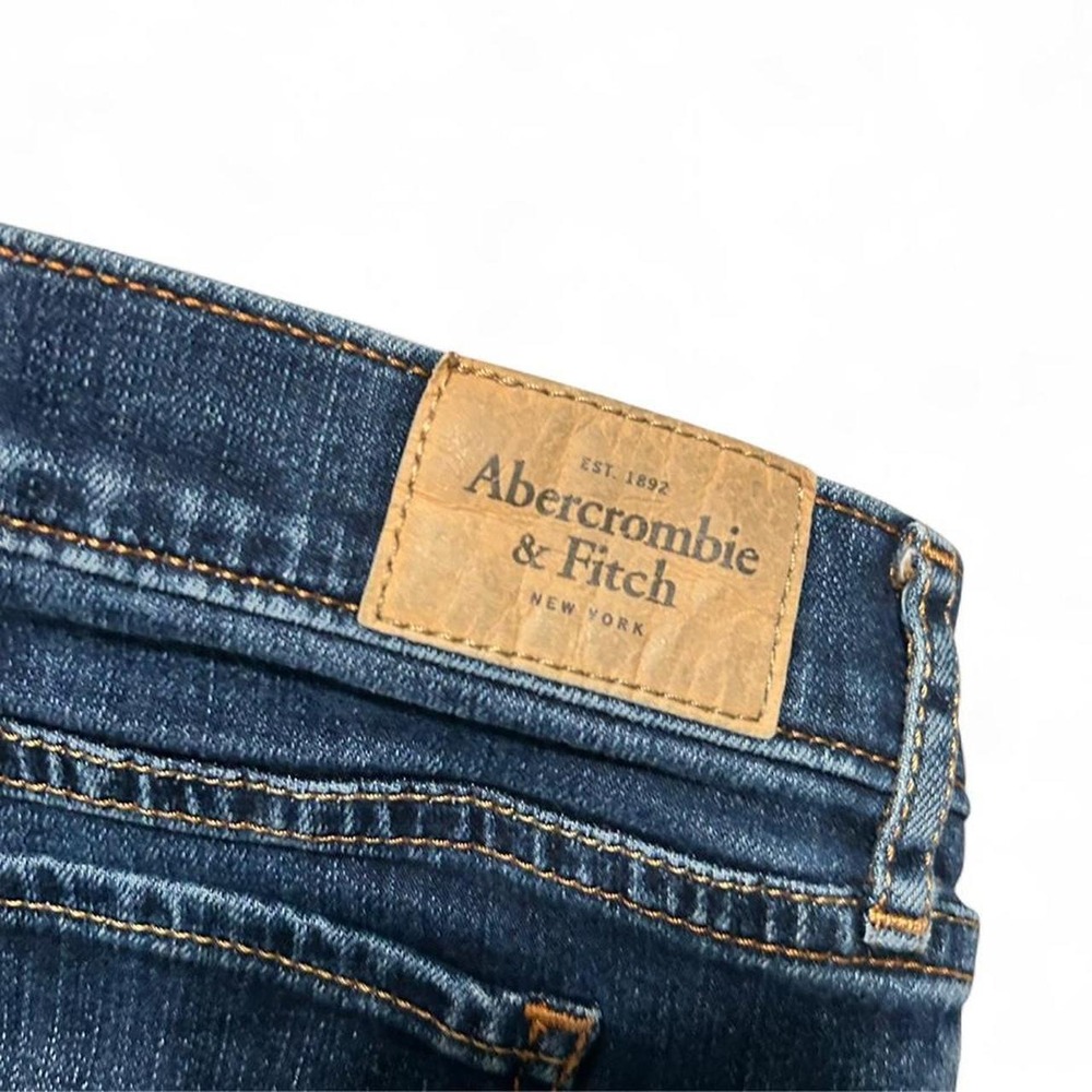 y2k Abercrombie & Fitch low rise dark wash denim shorts Size 4 - Picture 4 of 4